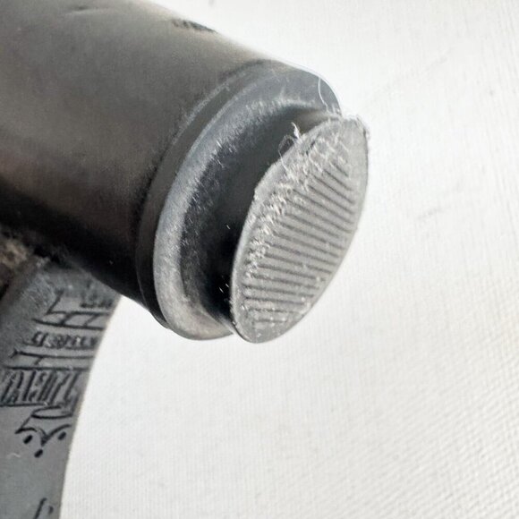 John Fluevog Paglia Black wedge Heels Leather Boots 8 - Picture 10 of 10